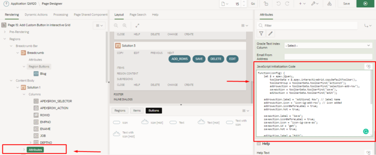 3 ways to Add Custom Button In Interactive Grid Oracle APEX - Ontoor blogs