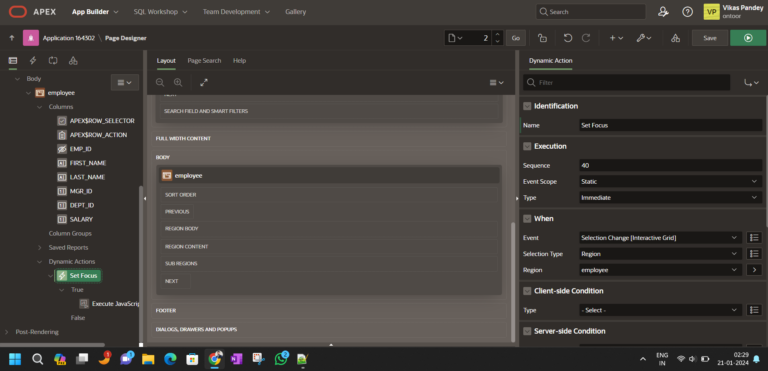 Add Row | Focus column- gotoCell | Interactive Grid - Ontoor blogs