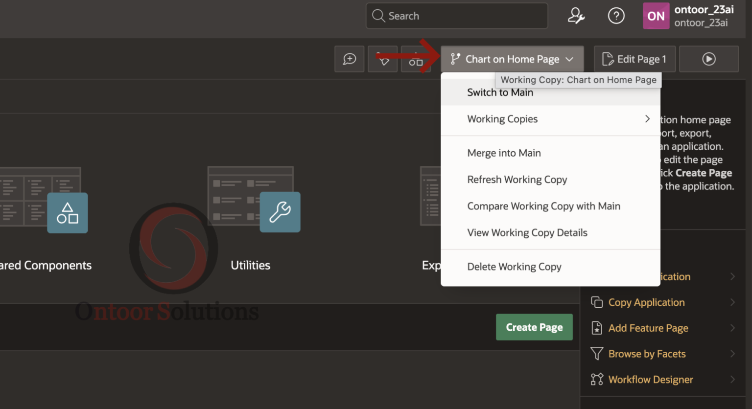 Understanding Working Copy in Oracle APEX - Ontoor blogs