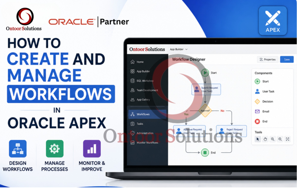 How to Create and Manage Workflows in Oracle APEX.