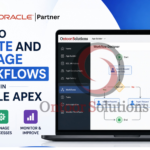 How to Create and Manage Workflows in Oracle APEX.