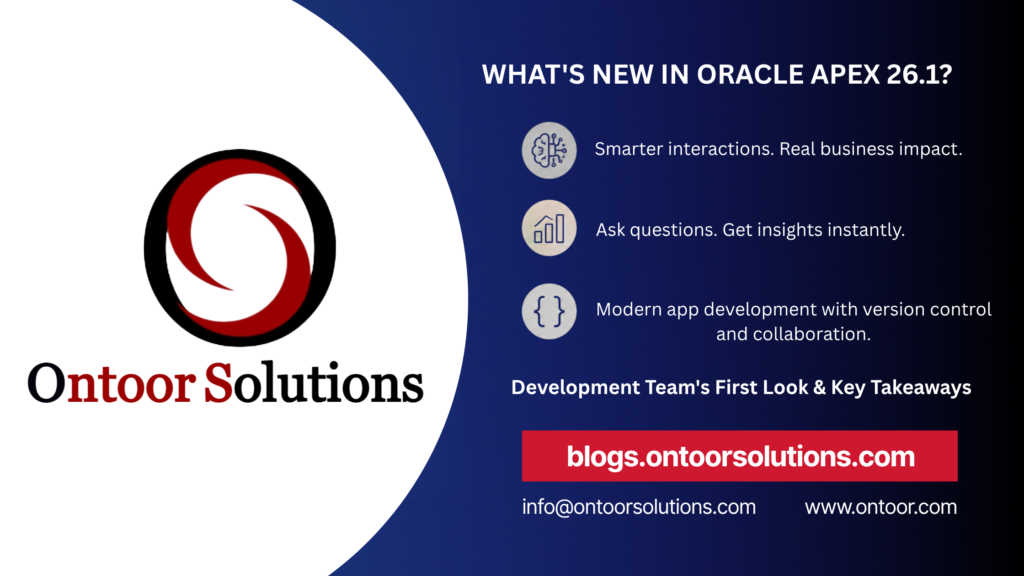 What’s New in Oracle APEX 26.1